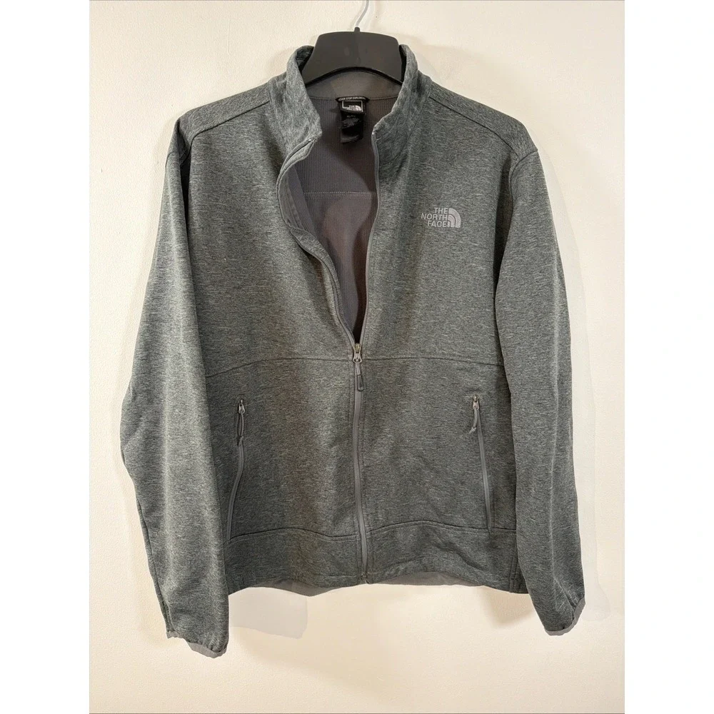 The North Face Jacket‎ Mens XL Dark Grey Full Zip High Neck Apex Lined Coat